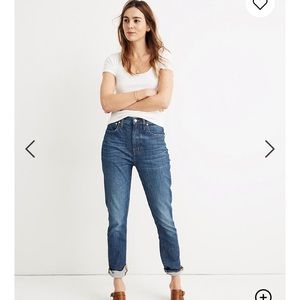 Madewell Tall Hi Rise Boy Jean Slim Jean 29 T